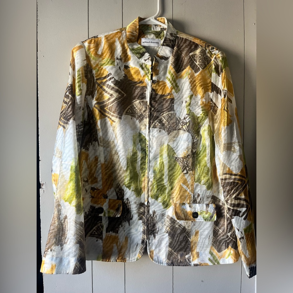 Alfred Dunner Multicolor Abstract Blazer - Picture 2 of 8